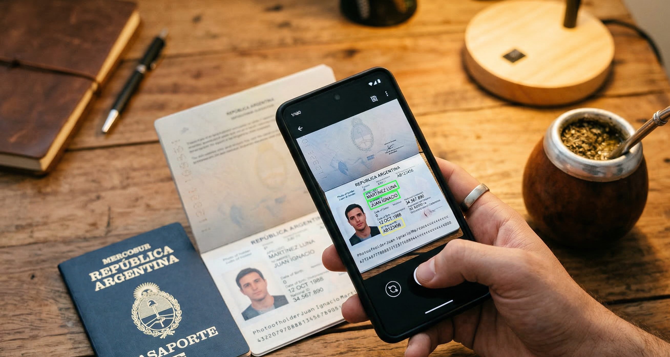 Una foto, 11 datos, 3 segundos: la forma más fácil de cargar tu pasaporte