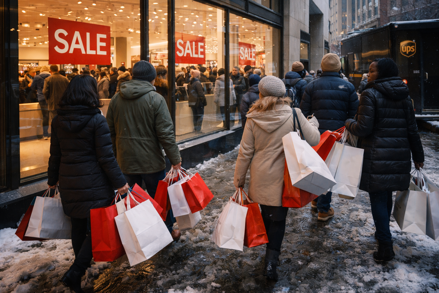 Shopping post-navideño en Estados Unidos