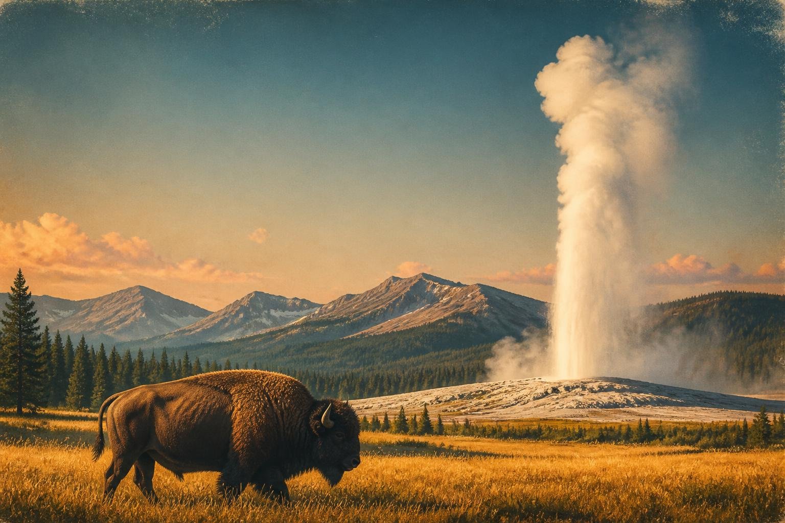 Yellowstone en verano: géiseres, bisontes y el primer parque del mundo